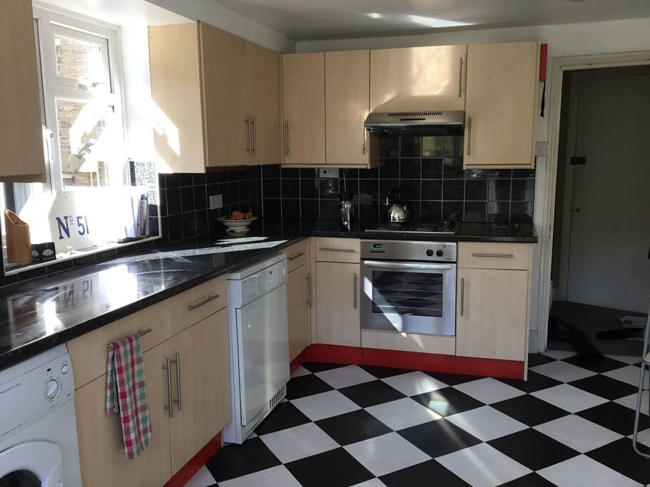 Shared kitchen.