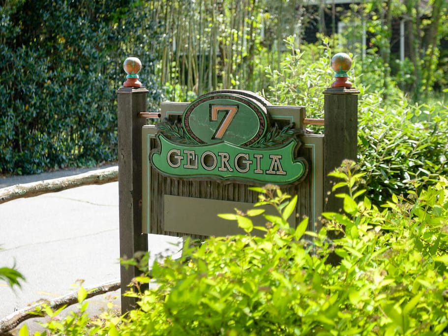 Sign at driveway