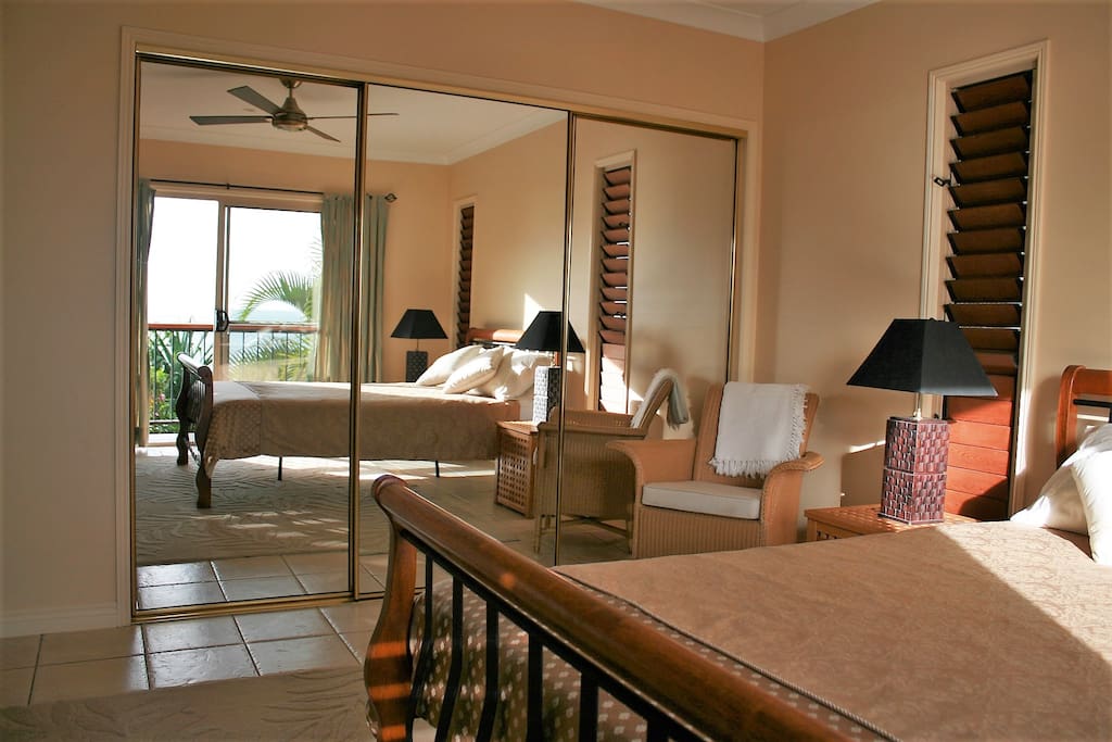 Bedroom on first floor with views