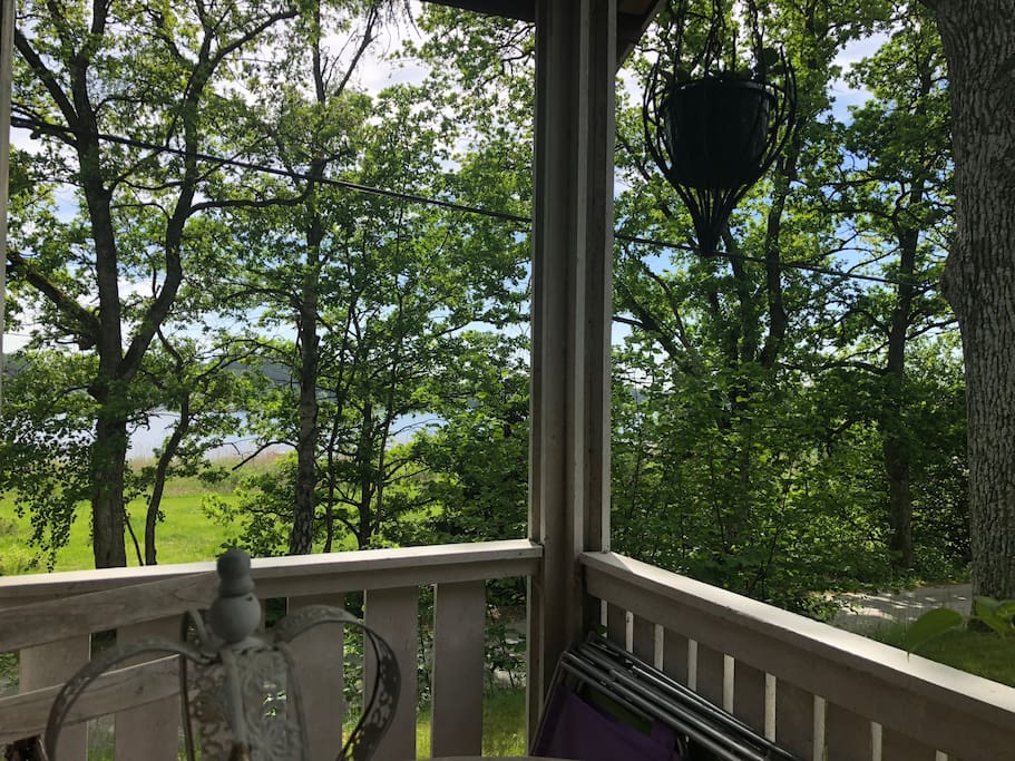 Lake view to the morning coffee.