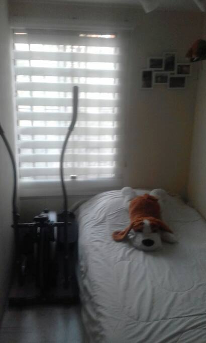 Habitación, se puede utilizar trota-dora para hacer cardio