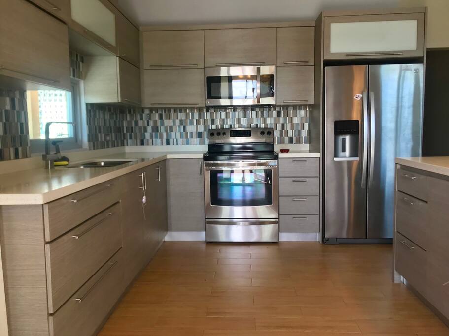 Big kitchen full equipped with all you need to cook
