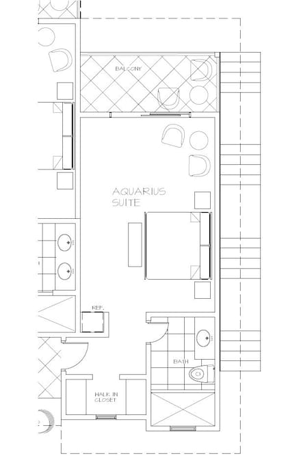 Aquarius Suite floor plan