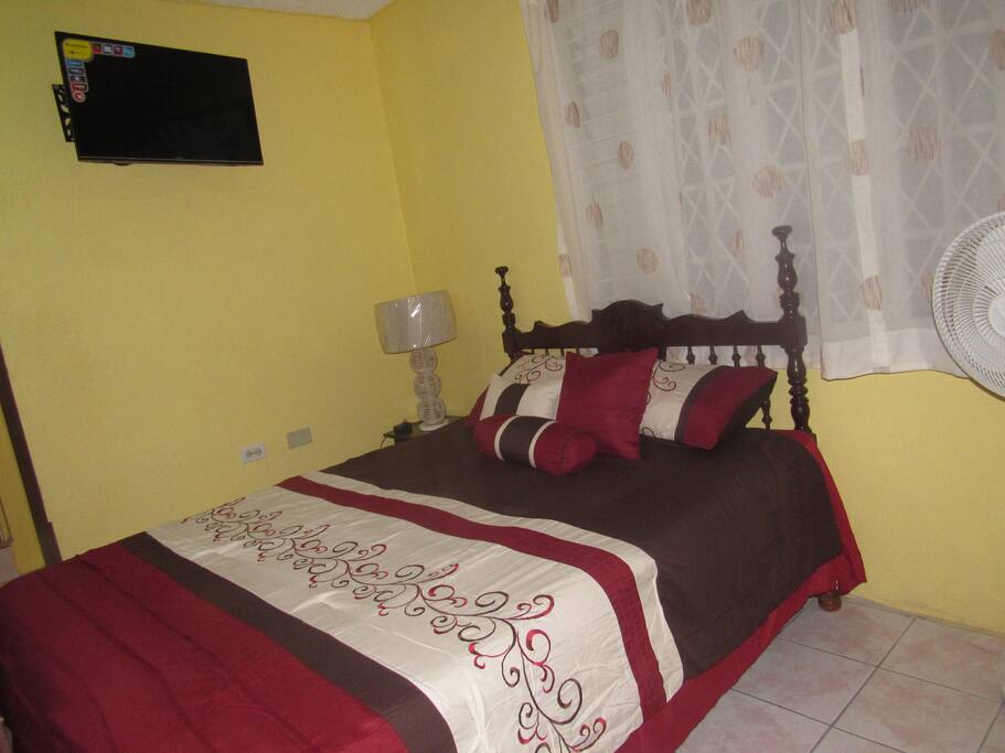 The Bedroom offers a cozy resting place for recuperating during your travel.