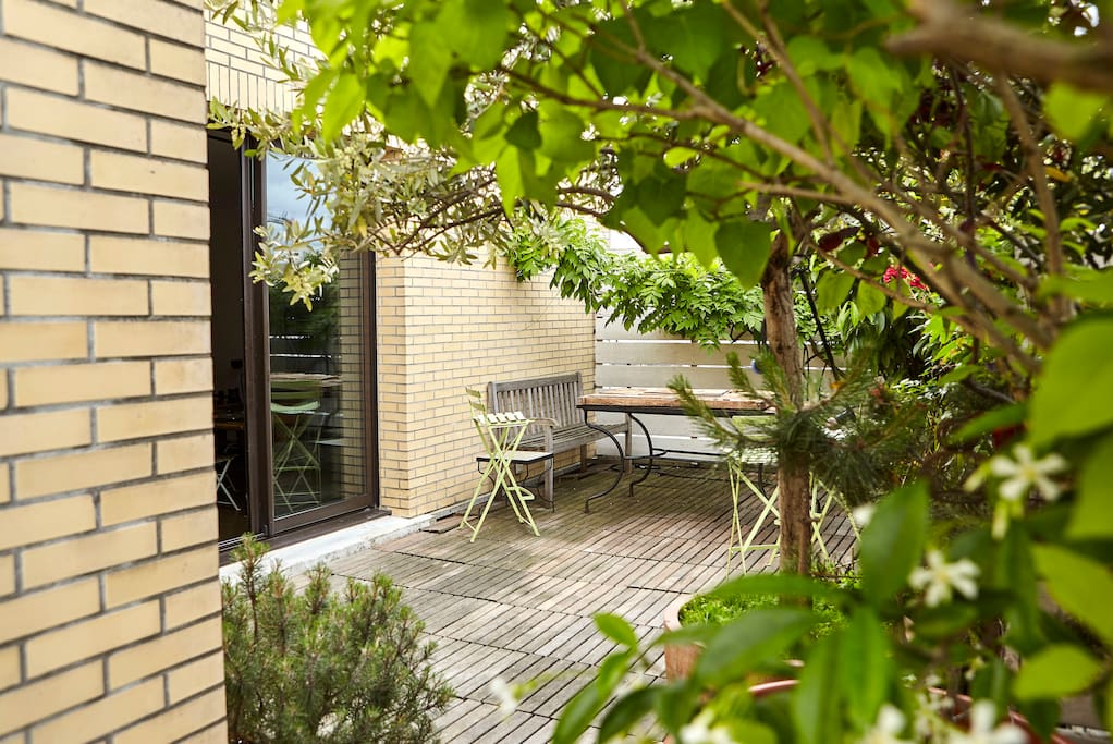 La terrasse / wood terrace.
