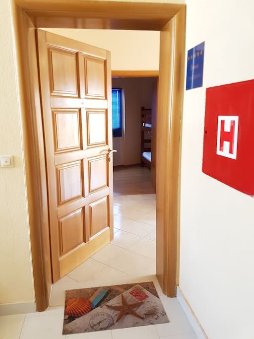 Door to the apartment.