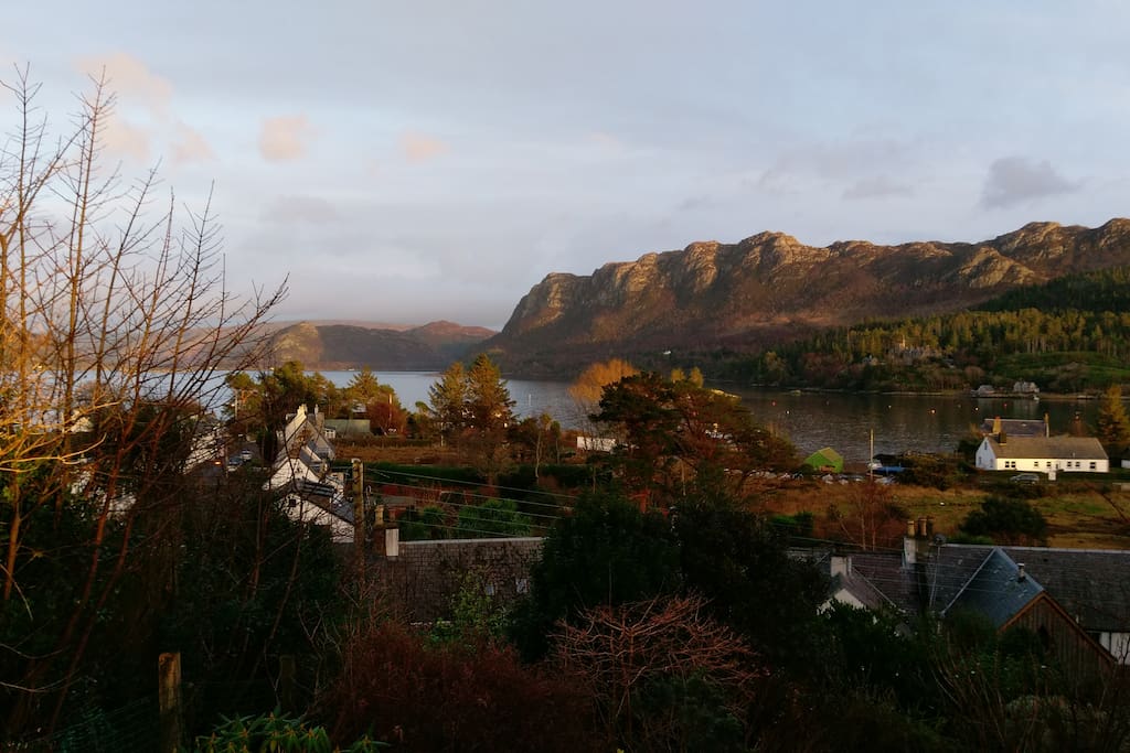 Views from top of the back garden as it climbs up the hill