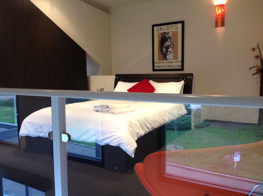 Open Plan Master Mezzanine Bedroom Queen Bed