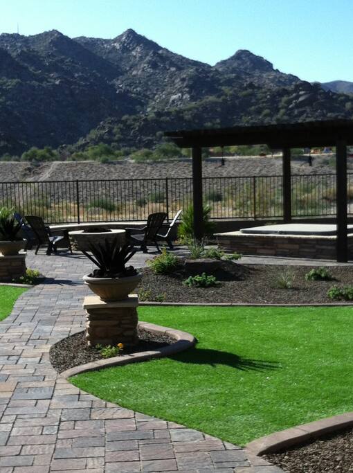 Another view of the backyard