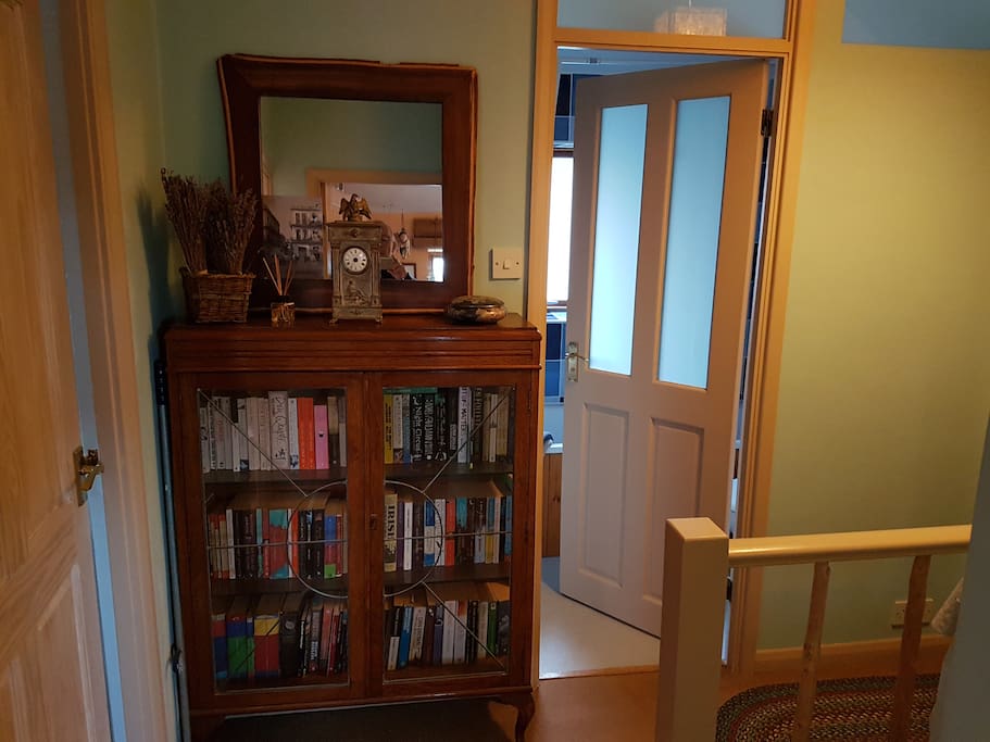 Landing with door to bathroom
