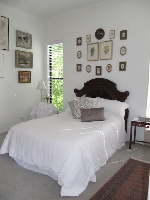 Comfort and luxury is assured in this peaceful bedroom.