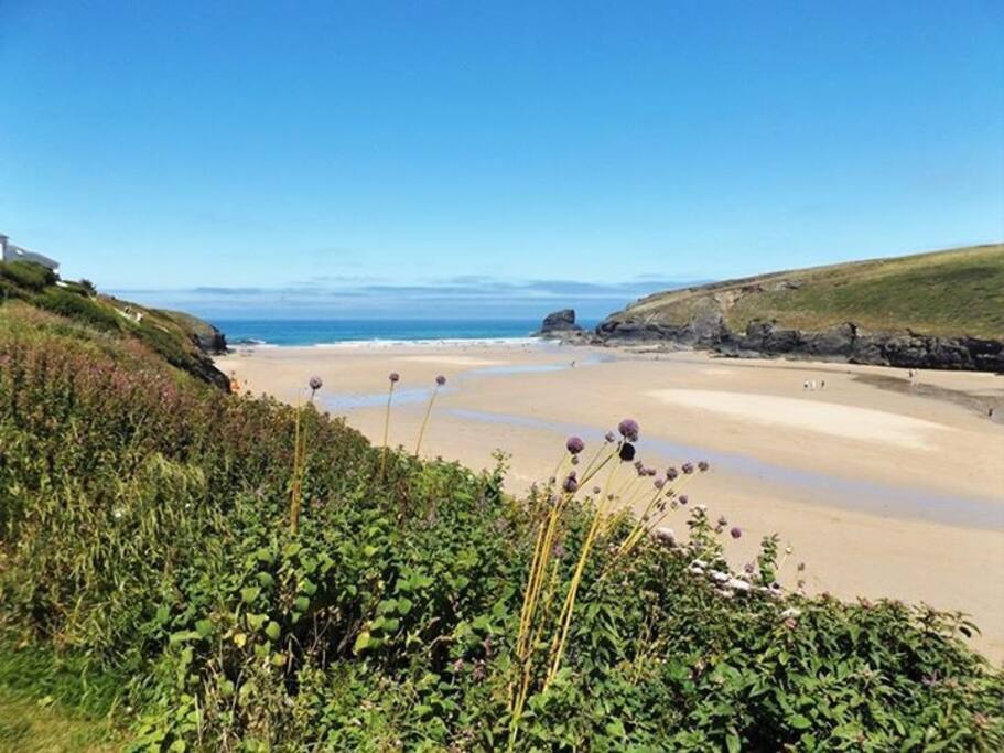 Porthcothan Beach (5 min walk from house)