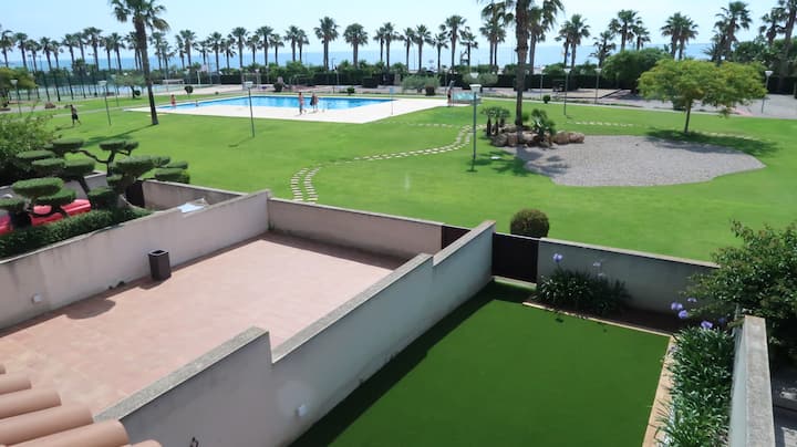 Casa 1ª Linea De Mar "Residencial Las Palmeras" - L'Ampolla
