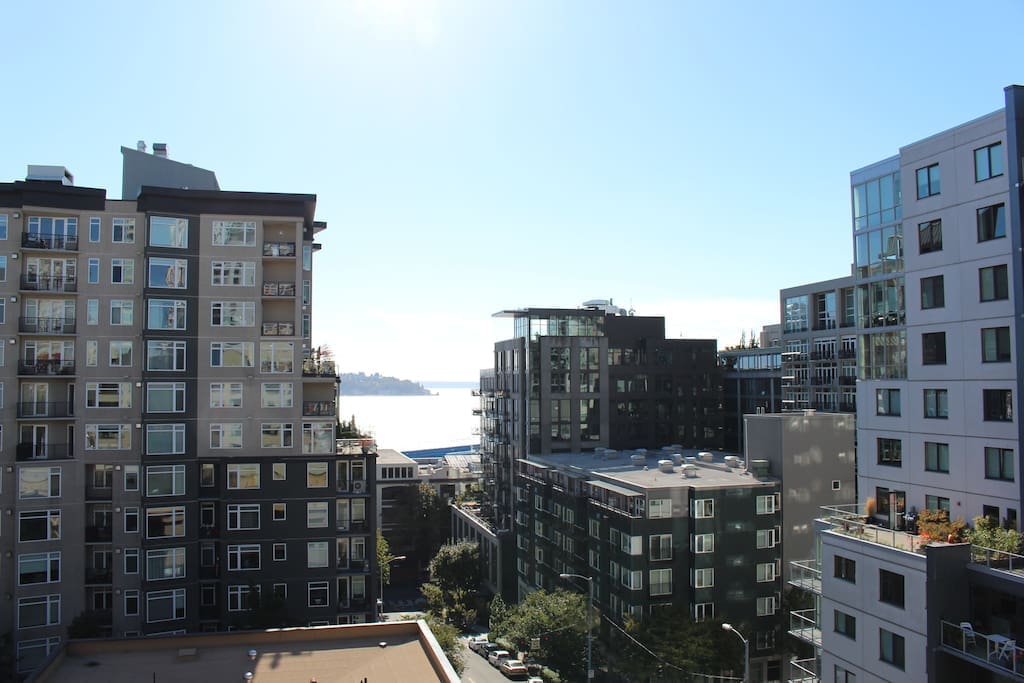 Beautiful views of the Puget Sound from the livingroom