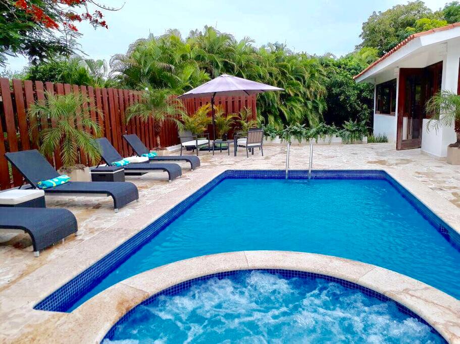 Pool & Hot Tub Area