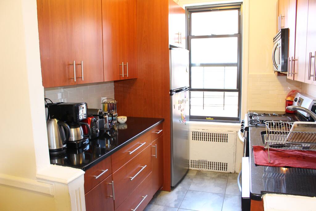 Fully equipped, kitchen