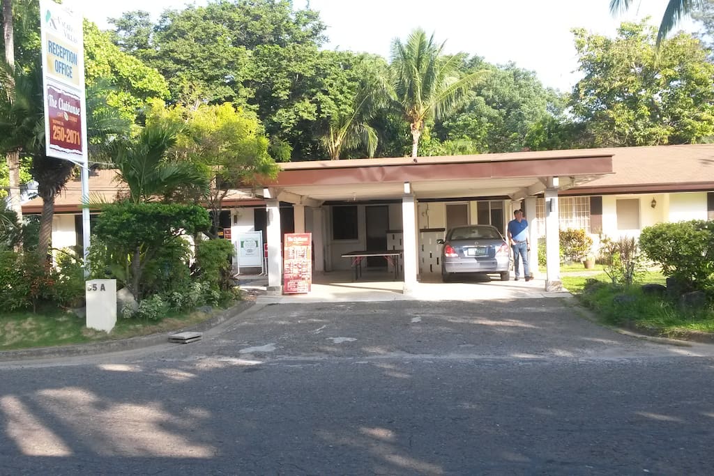 Frontal view showing the duplex with Vacation Villas Clubhouse