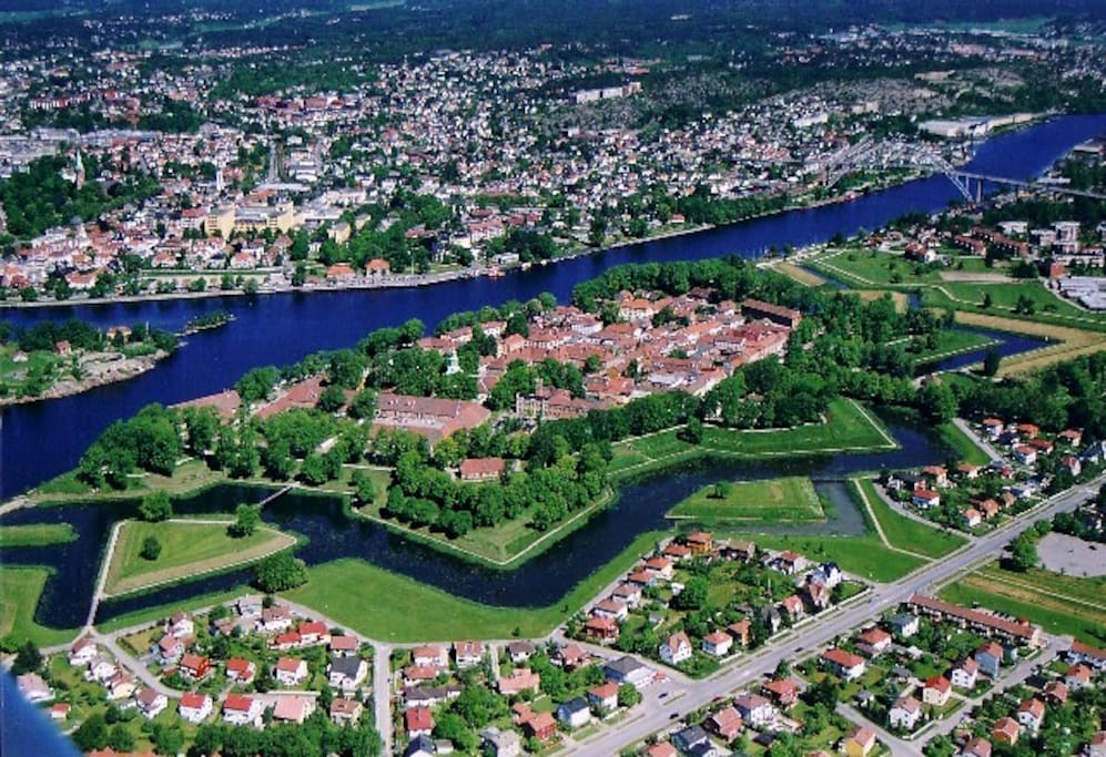 Fredrikstad fortified town. Our house is located in the bottom left corner.