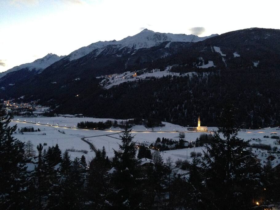 vista invernale pomeridiana
