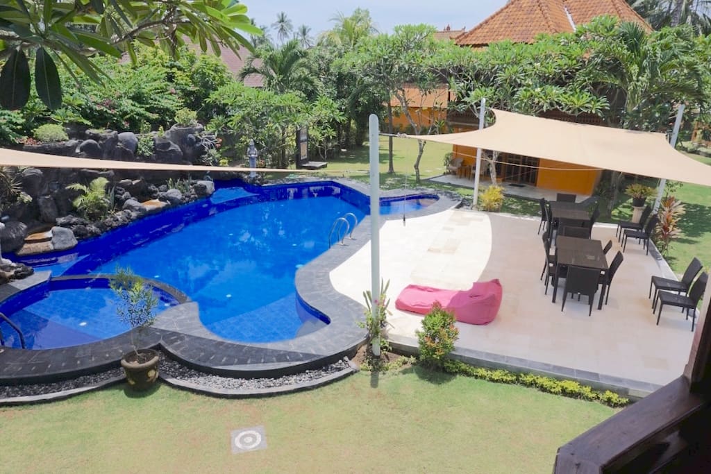 Turtle shaped pool from Villa 4