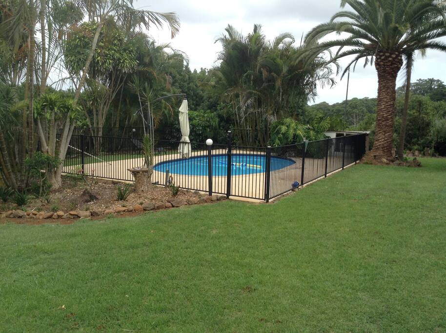 relax by the pool