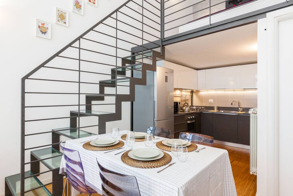 The dining table