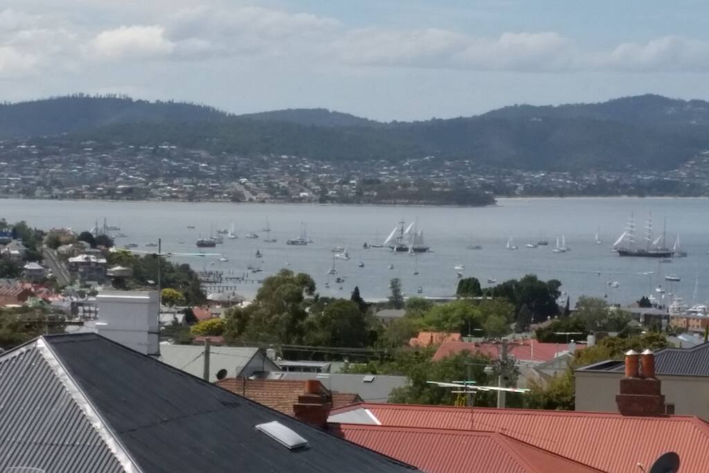 What a view !!!, Relax and enjoy the unobstructed views of the Derwent River .