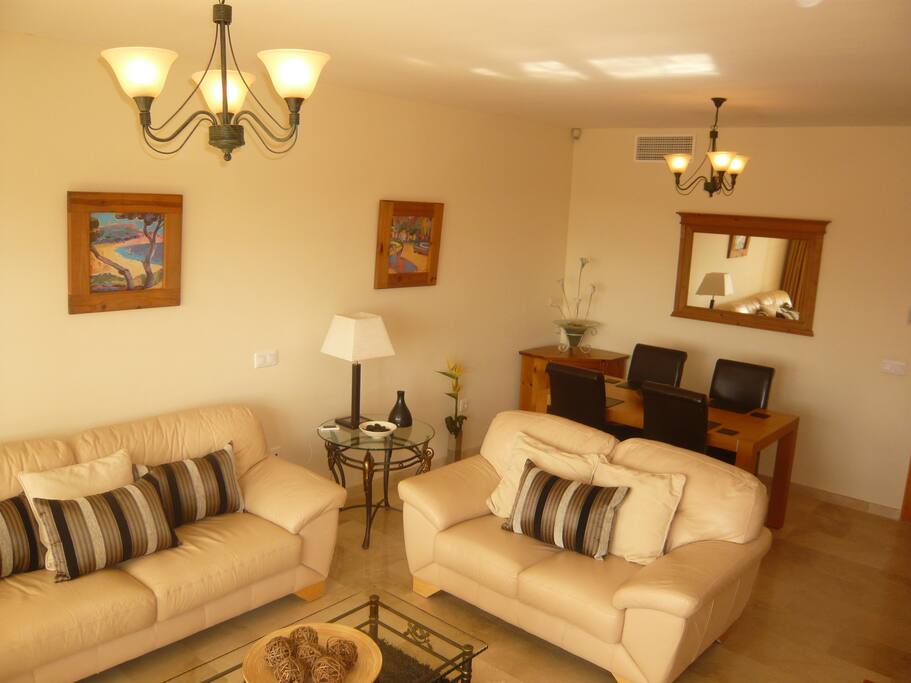 Large Lounge With High Quality Furniture Marble Floors And Of Course Air Conditioned