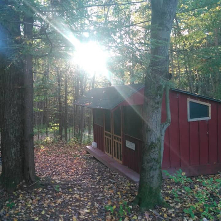 Aspen Rustic Cabin at Camp Earth Connection Cabins for Rent in