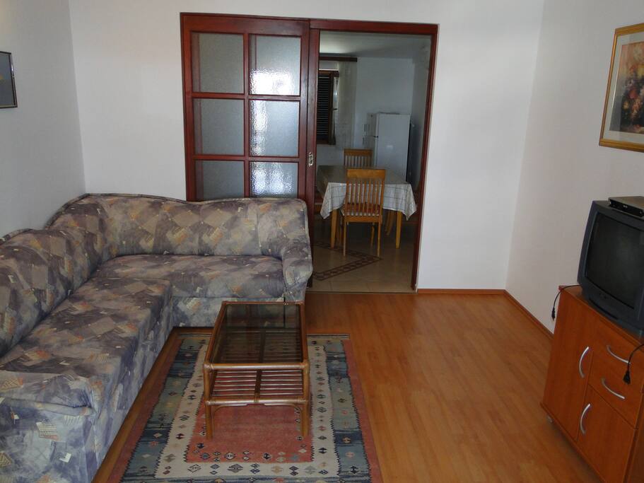 Comfortable living room with tv