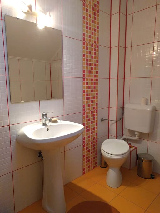 Attic bathroom.
