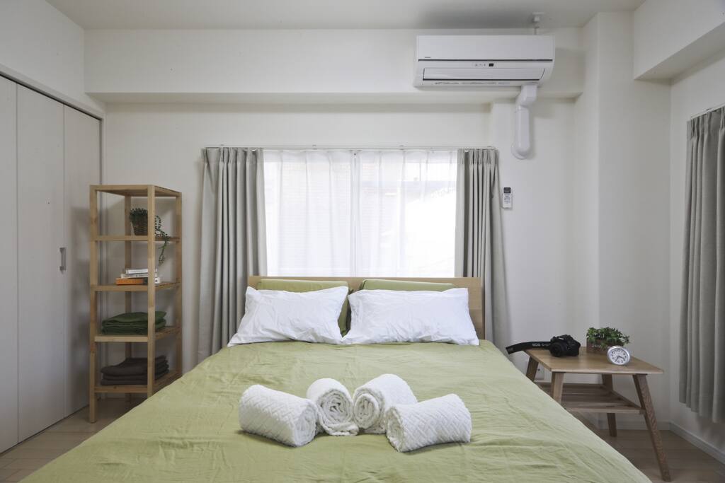 Side Table, towel rack with hair dryer