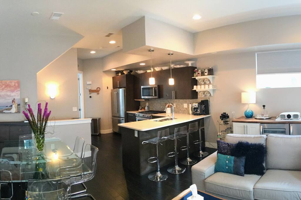 Dinning Space and Four Barstools
