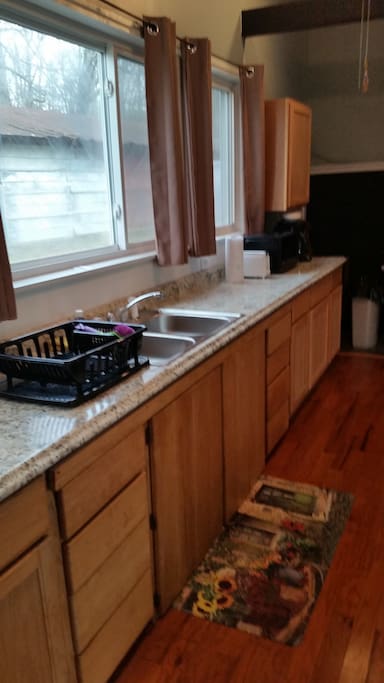 Kitchen sink area