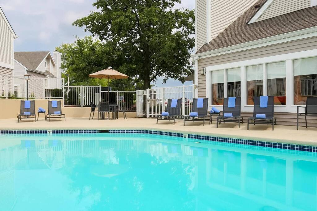 Outdoor seasonal heated pool