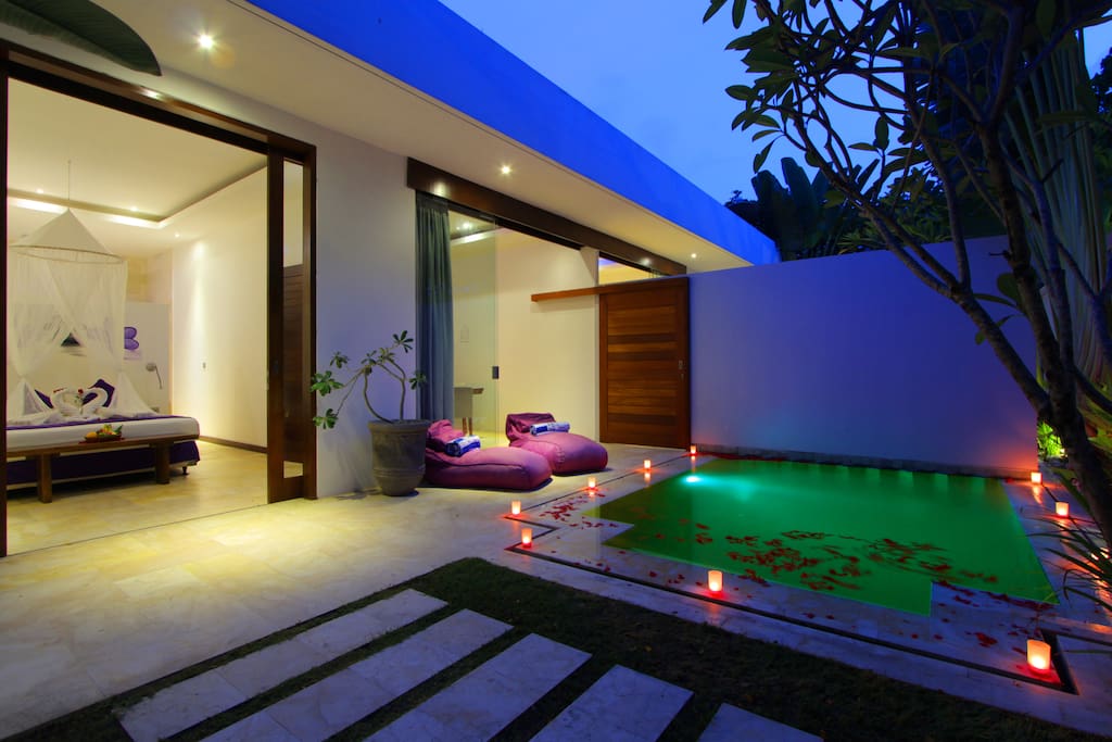 Night Scene Private Villa