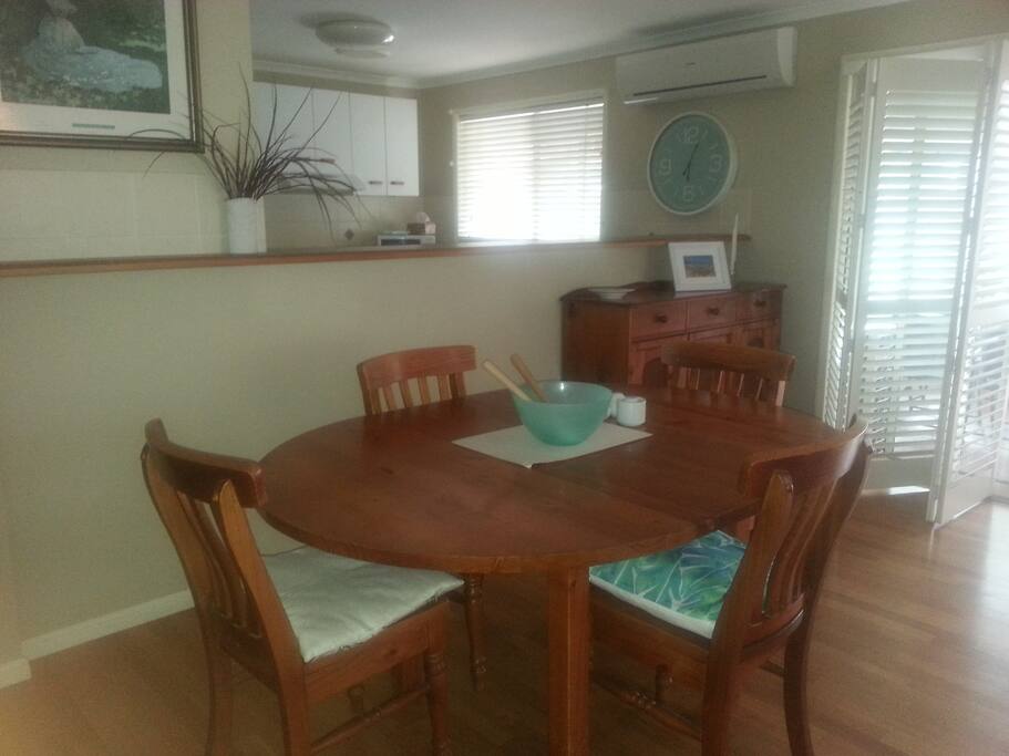 Dining section of large open Living Area
