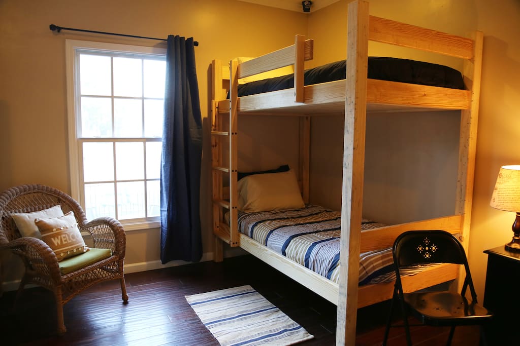 Wifi and several work spaces through out the hostel.