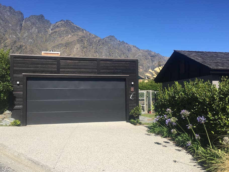 Driveway entrance garage