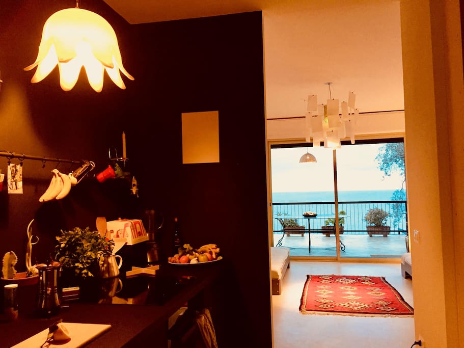 Küche, Lounge, Meer
