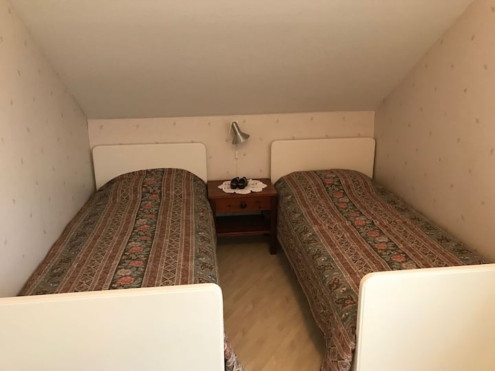 Det mindre sovrummet, sängarna är 80x185