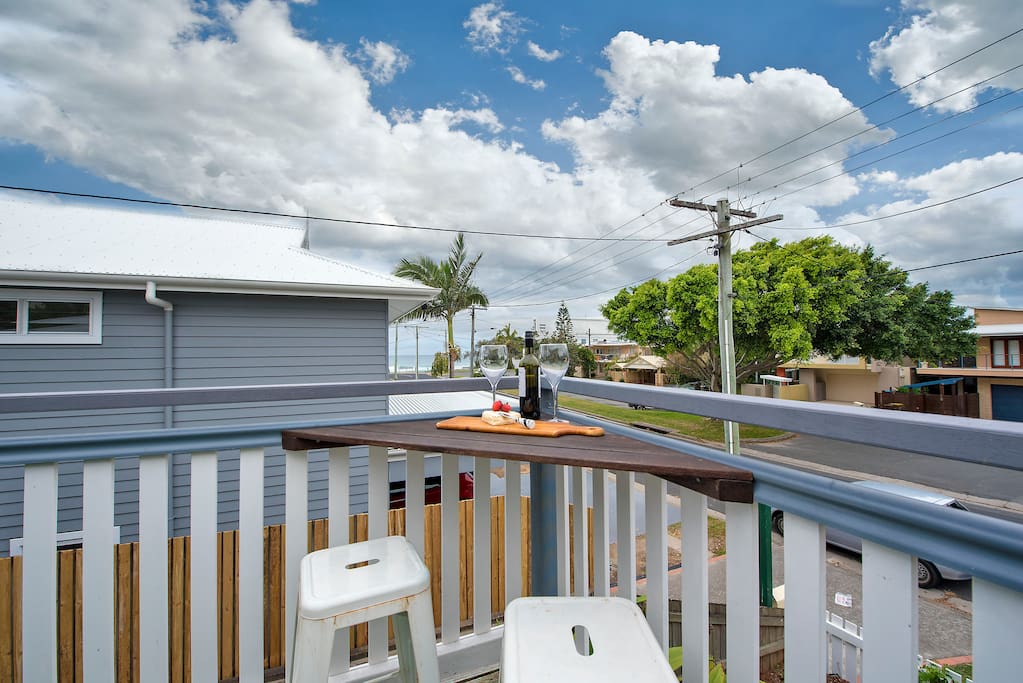 Enjoy the sunshine on our large deck with ocean views
