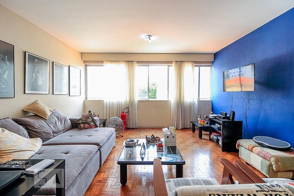 Sala visão janela apartamento