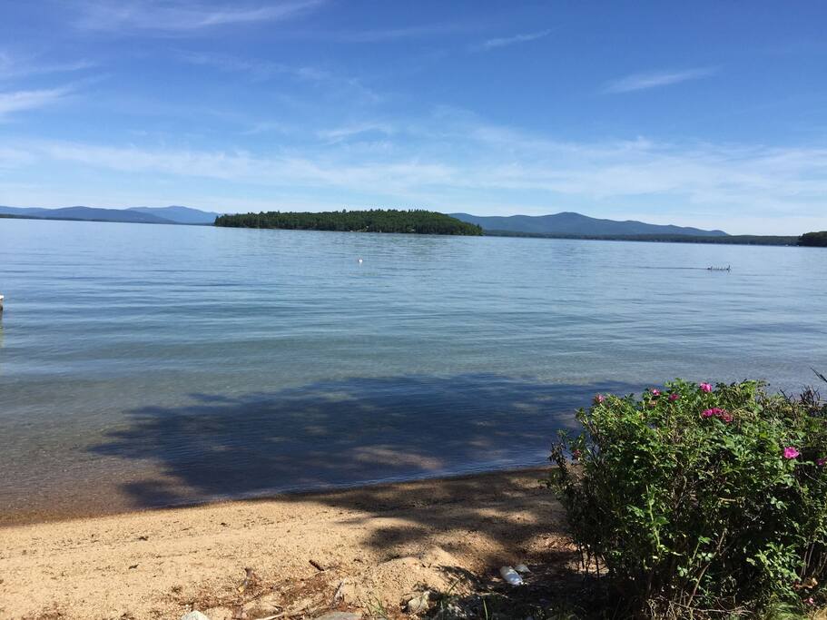 Incredible long views of Diamond Island and the mountains