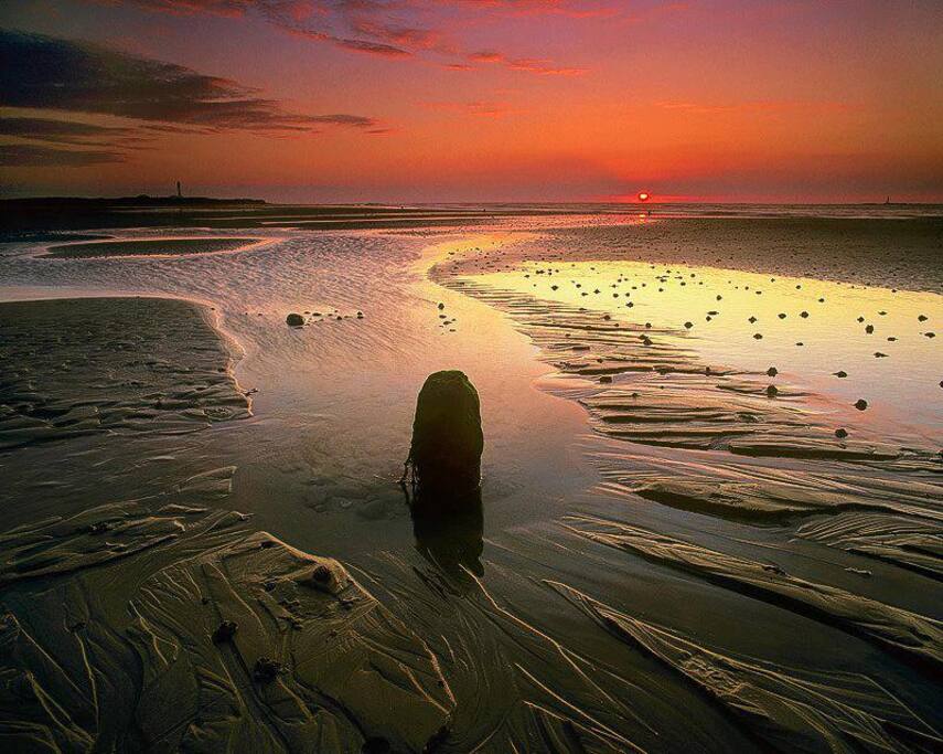 Sunset at nearby Red River Beach