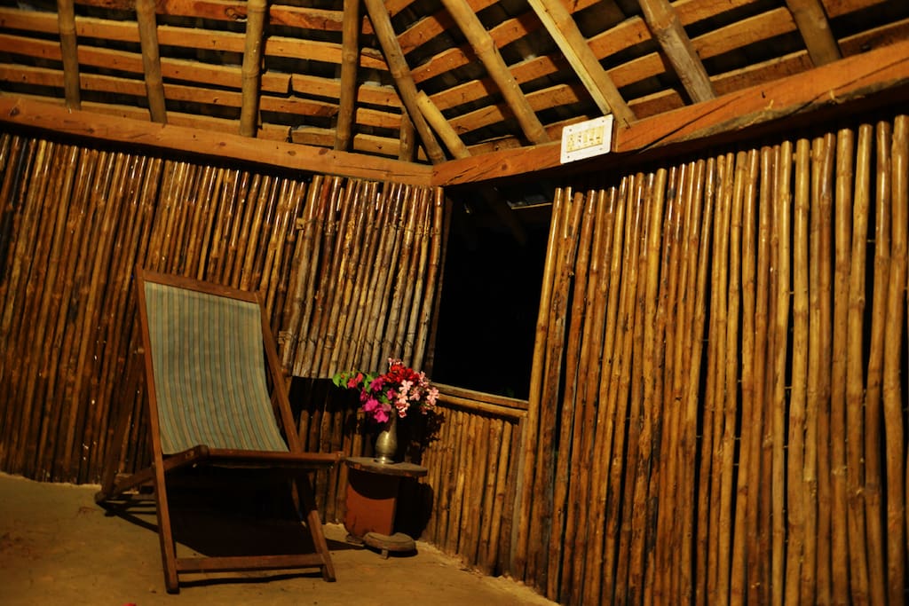 Interiors of the hut