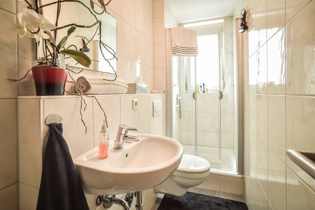 Bright beautiful private bathroom just for you