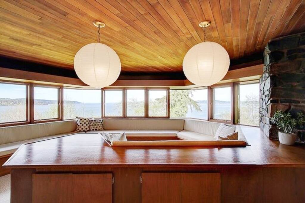 View from the conversation seating.