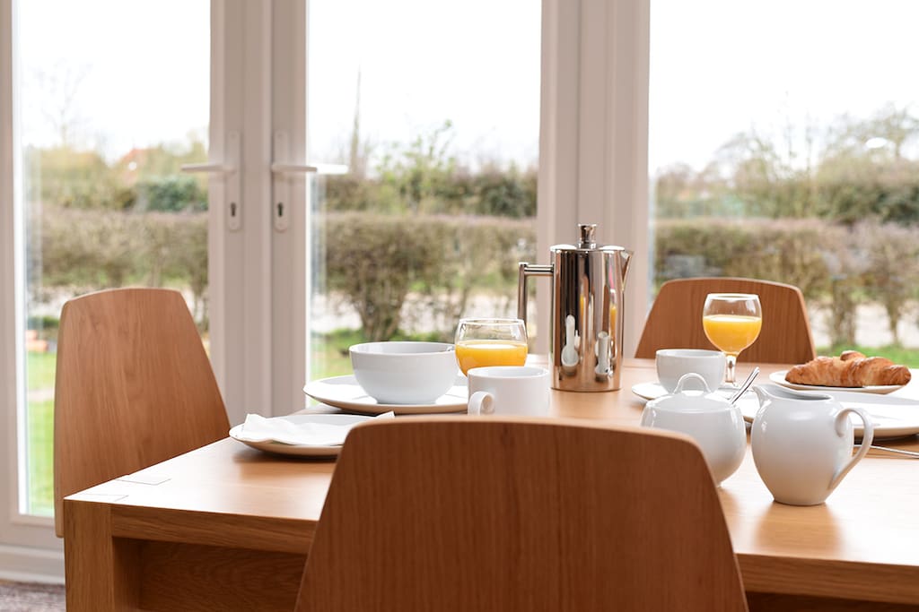 Breakfast if you book it.