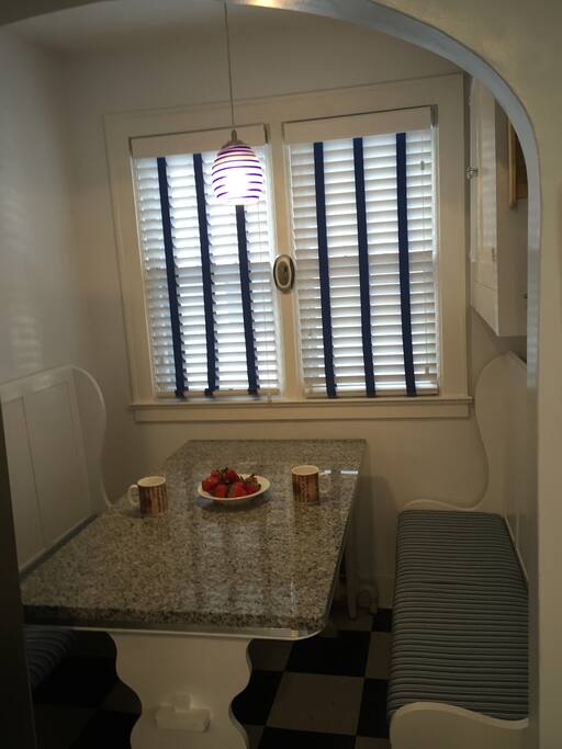 Enjoy the breakfast nook